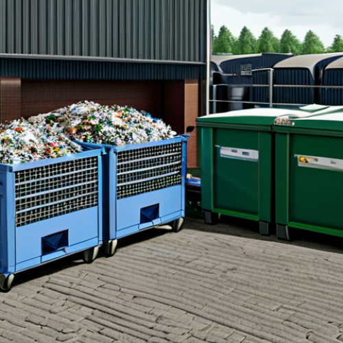 Here are two high-quality image prompts for Stable Diffusion XL, designed to generate professional and safe images related to waste management and recycling centers in a Dutch context:
